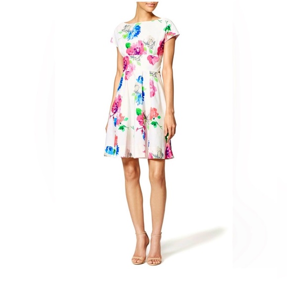 Kate Spade New York Jess in Full Bloom Floral Dress Swing Party Size 12 Flowers - Picture 3 of 12